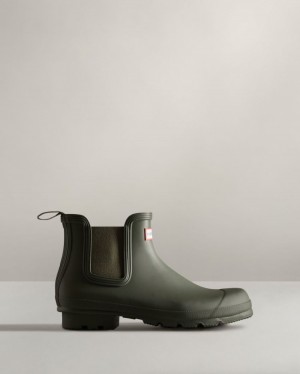 Botas Chelsea Hunter Original Chelsea Hombre Verde Oliva Oscuro Uruguay | U9U-1851