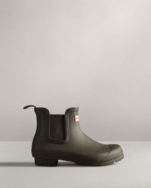 Botas Chelsea Hunter Original Chelsea Mujer Verde Oliva Uruguay | U5U-3190