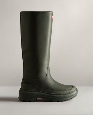 Botas de Agua Altas Hunter Killing Eve Tall Chasing Mujer Verde Oliva Uruguay | Y1G-3362