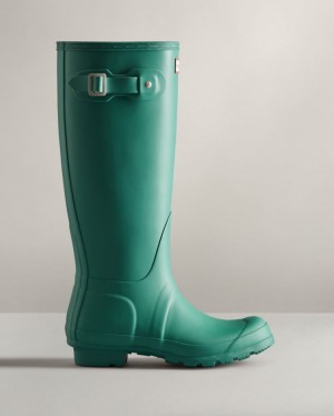 Botas de Agua Altas Hunter Original Tall Rain Mujer Turquesa Uruguay | A5G-4294