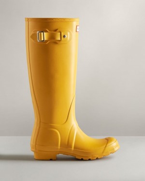 Botas de Agua Altas Hunter Original Tall Rain Mujer Amarillo Uruguay | C0D-2377