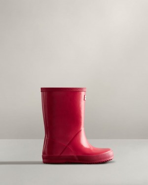 Botas de Agua Bajas Hunter Original First Classic Gloss Rain Niños Rosas Uruguay | G3G-2701