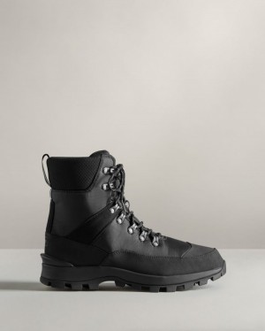 Botas de Invierno Hunter Insulated Recycled Polyester Commando Hombre Negras Uruguay | U1Q-4157