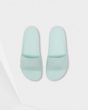 Chanclas Hunter Elastic Slides Mujer Verde Menta Uruguay | B0R-9226