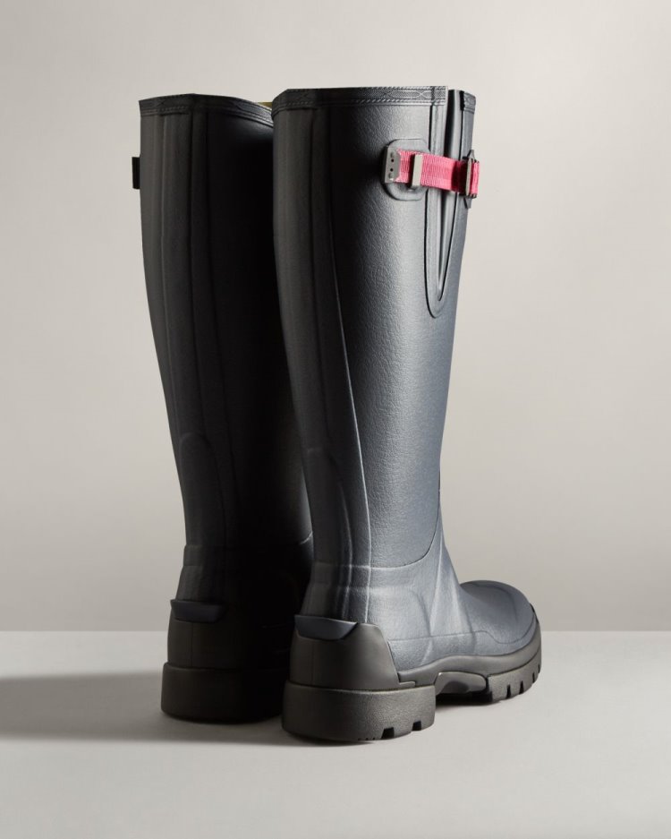 Botas De Lluvia Ajustables Hunter Balmoral Adjustable 3mm Neoprene Rain Mujer Azul Marino Rojas Uruguay | F9Z-2074