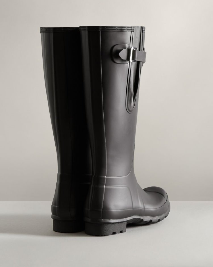 Botas De Lluvia Ajustables Hunter Tall Side Adjustable Rain Hombre Negras Uruguay | S2A-2506