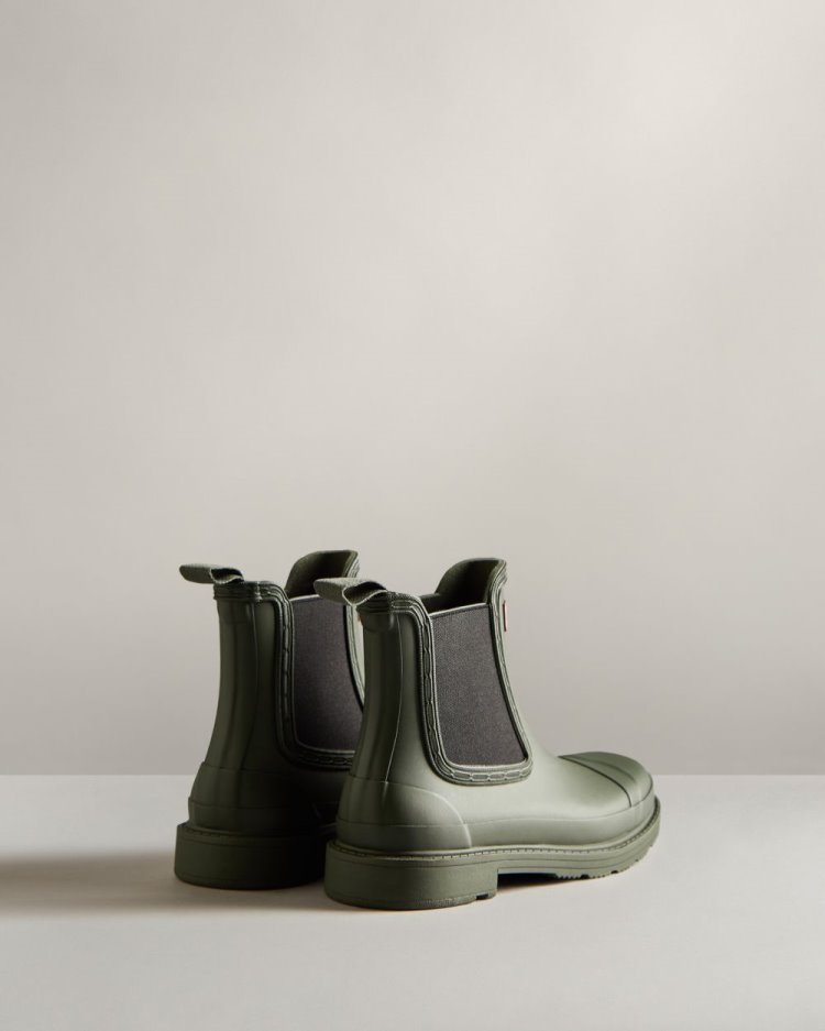 Botas Chelsea Hunter Commando Chelsea Mujer Verde Oliva Oscuro Uruguay | R8A-7316