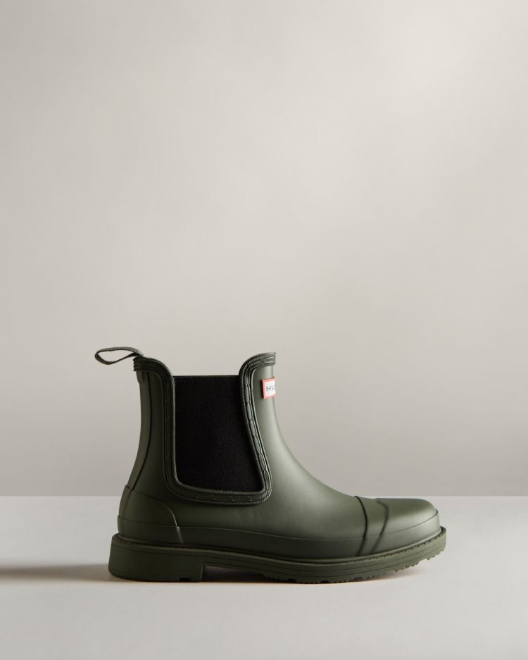 Botas Chelsea Hunter Commando Chelsea Mujer Verde Oliva Oscuro Uruguay | R8A-7316