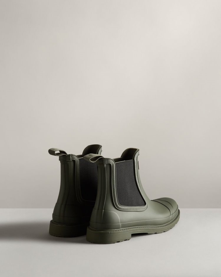 Botas Chelsea Hunter Commando Chelsea Hombre Verde Oliva Oscuro Uruguay | O0N-7479