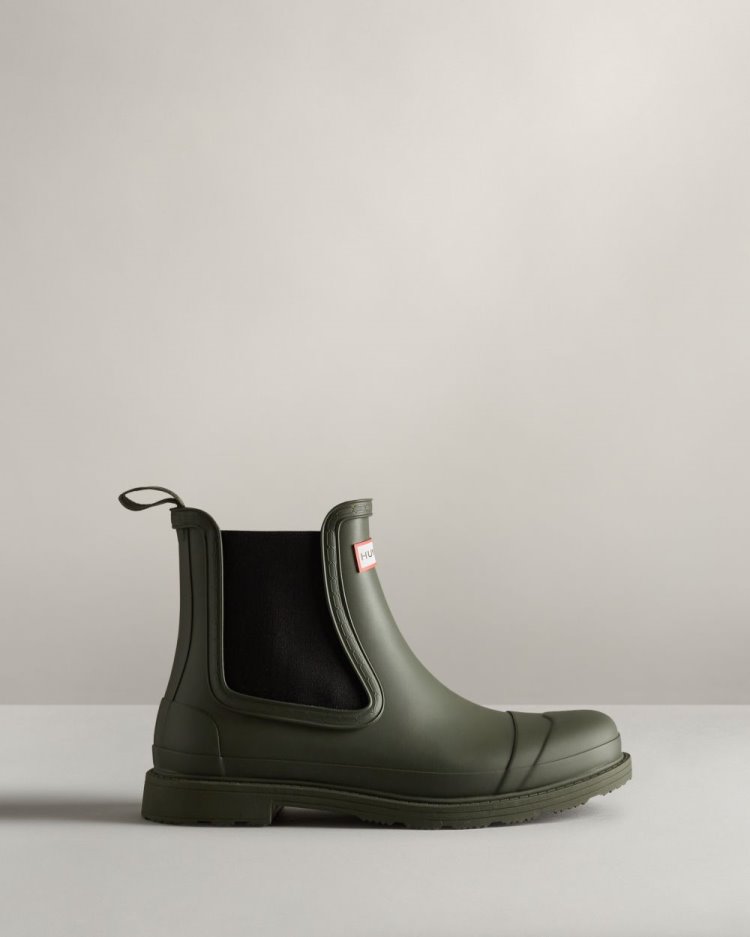 Botas Chelsea Hunter Commando Chelsea Hombre Verde Oliva Oscuro Uruguay | O0N-7479