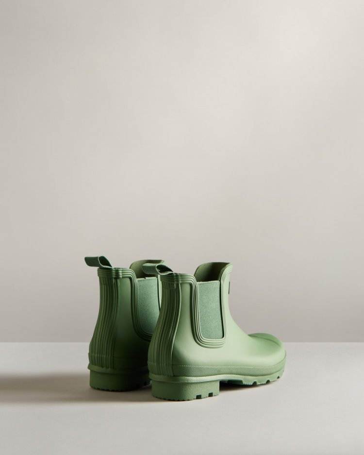 Botas Chelsea Hunter Original Chelsea Hombre Verde Uruguay | F6W-2945