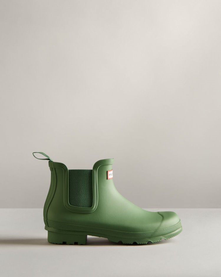 Botas Chelsea Hunter Original Chelsea Hombre Verde Uruguay | F6W-2945