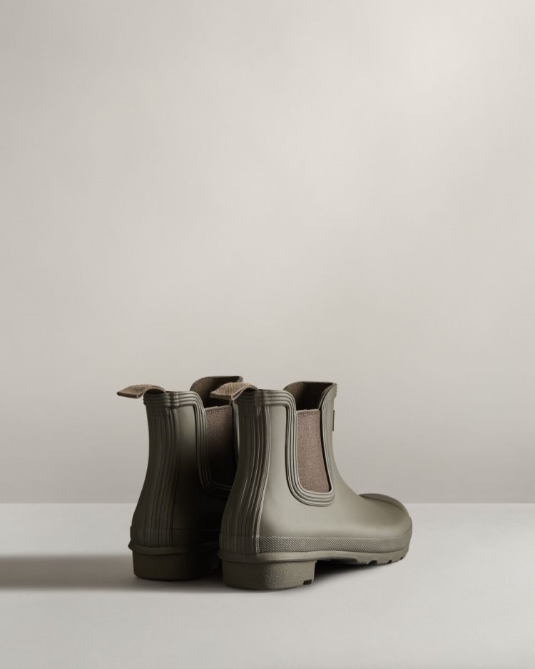 Botas Chelsea Hunter Original Chelsea Mujer Verde Oliva Uruguay | U5U-3190