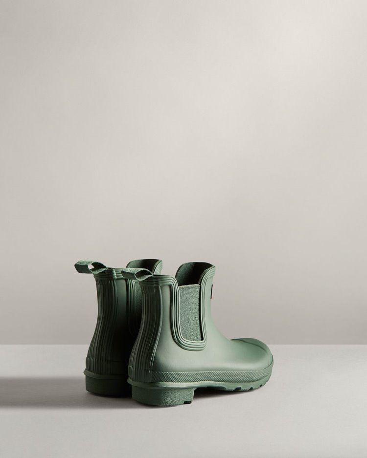 Botas Chelsea Hunter Original Chelsea Mujer Verde Uruguay | Z2V-6537