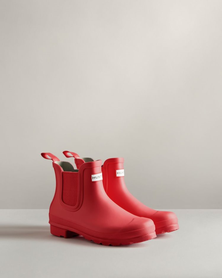 Botas Chelsea Hunter Original Chelsea Mujer Rosas Uruguay | H2W-7692