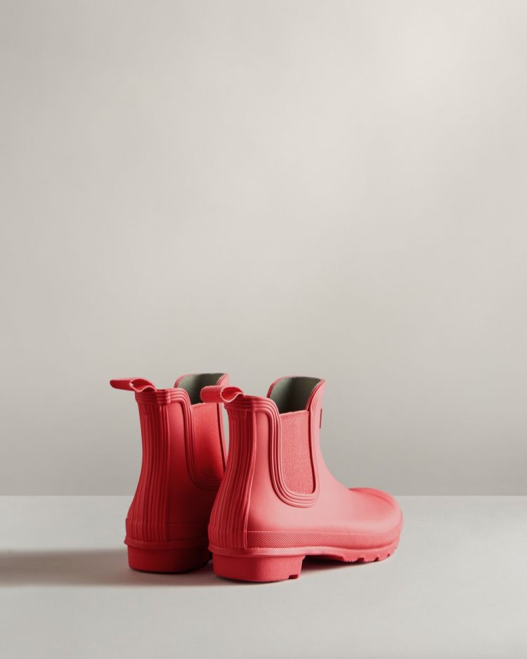 Botas Chelsea Hunter Original Chelsea Mujer Rosas Uruguay | H2W-7692