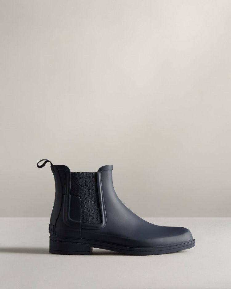 Botas Chelsea Hunter Refined Slim Fit Chelsea Hombre Azul Marino Uruguay | H5K-3911