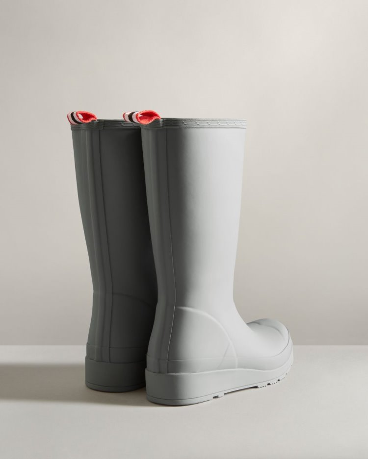 Botas Play Hunter Play Insulated Tall Rain Mujer Gris Uruguay | U9I-7940