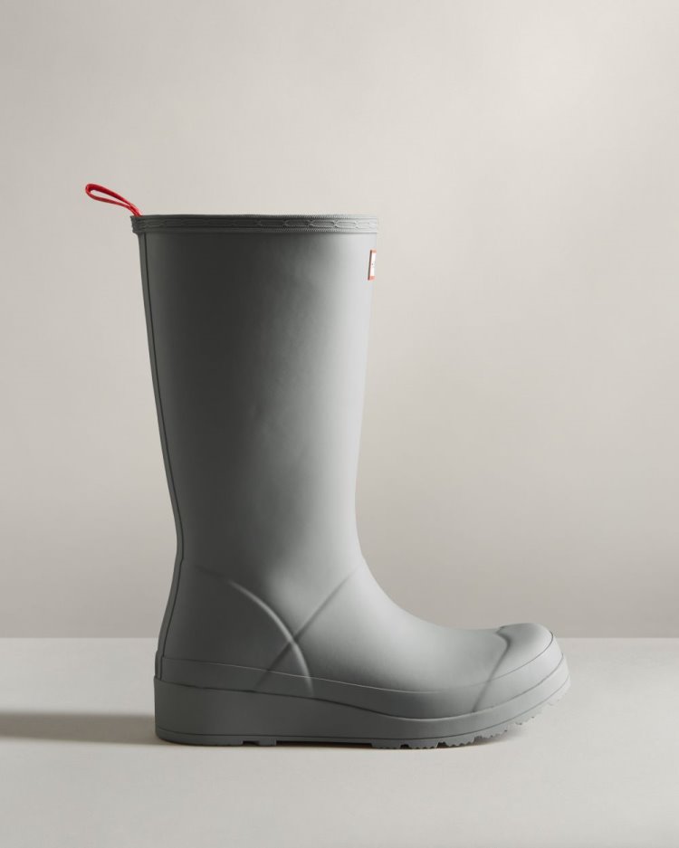 Botas Play Hunter Play Insulated Tall Rain Mujer Gris Uruguay | U9I-7940