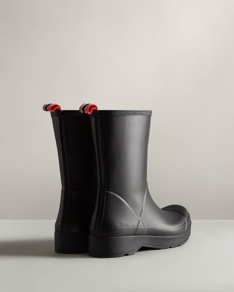 Botas Play Hunter Play Mid-Height Rain Hombre Negras Uruguay | X9F-2654