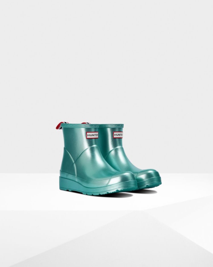 Botas Play Hunter Play Short Nebula Rain Mujer Azules Uruguay | L6Y-4868