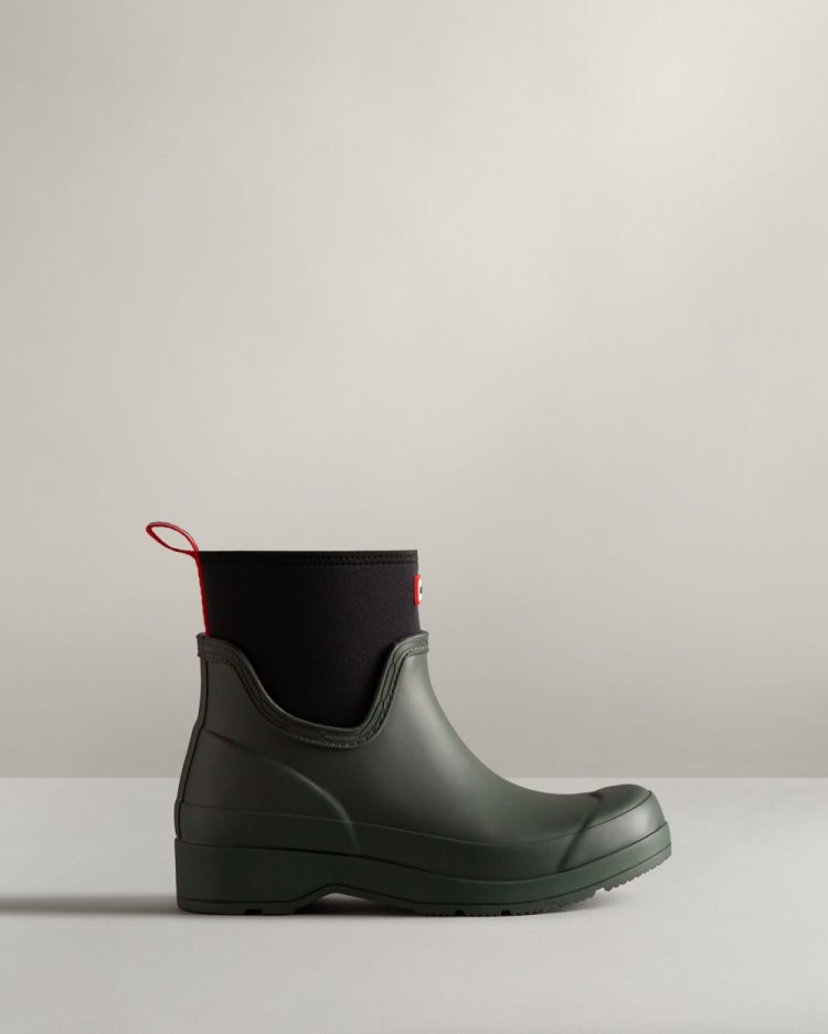 Botas Play Hunter Play Short Neoprene Rain Mujer Verde Uruguay | G7X-8607