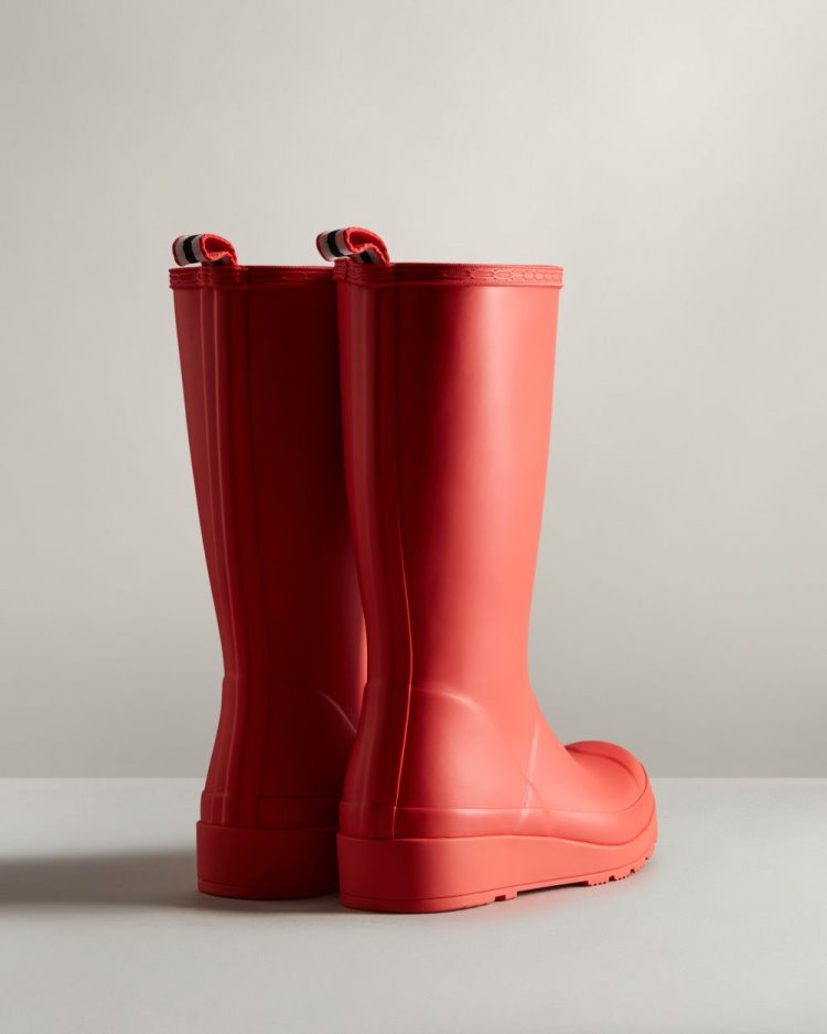 Botas Play Hunter Play Tall Rain Mujer Rojas Uruguay | T8F-4081