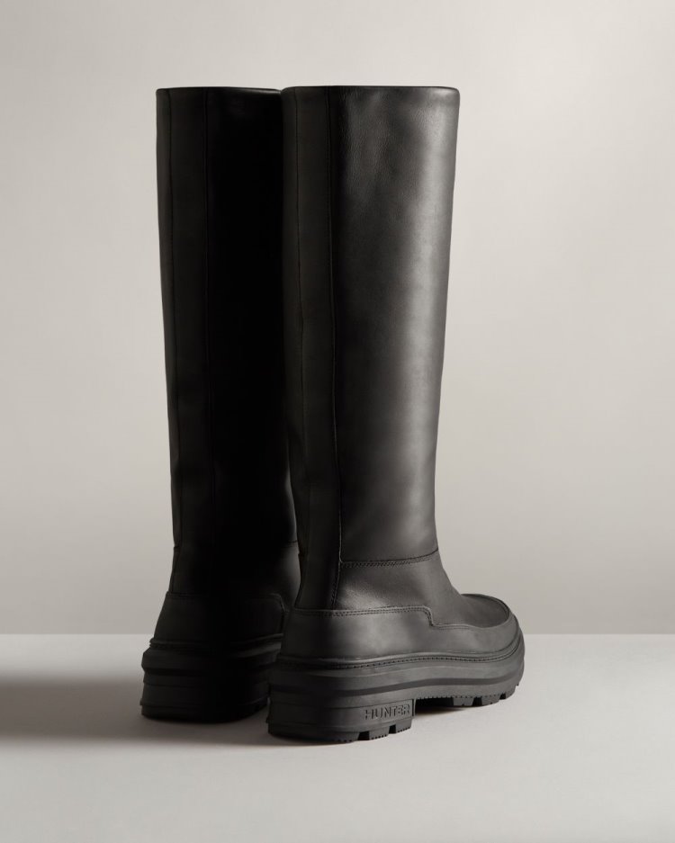 Botas de Agua Altas Hunter Killing Eve Tall Chasing Mujer Negras Uruguay | I3V-0812