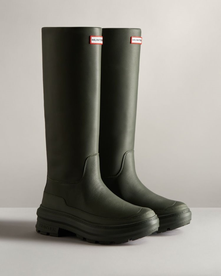 Botas de Agua Altas Hunter Killing Eve Tall Chasing Mujer Verde Oliva Uruguay | Y1G-3362