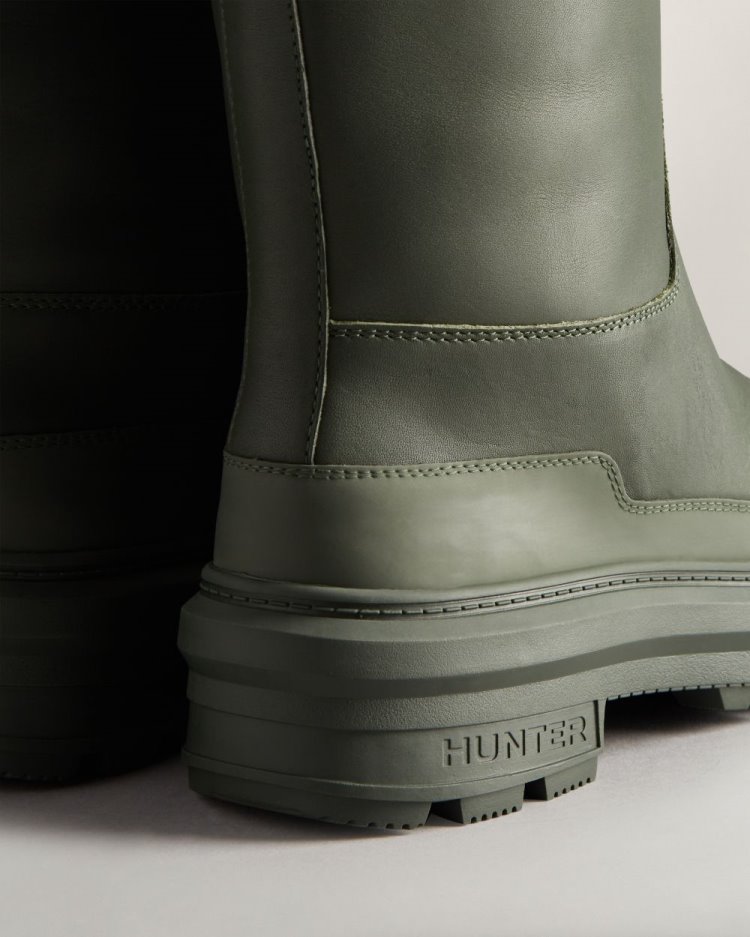 Botas de Agua Altas Hunter Killing Eve Tall Chasing Mujer Verde Oliva Uruguay | Y1G-3362