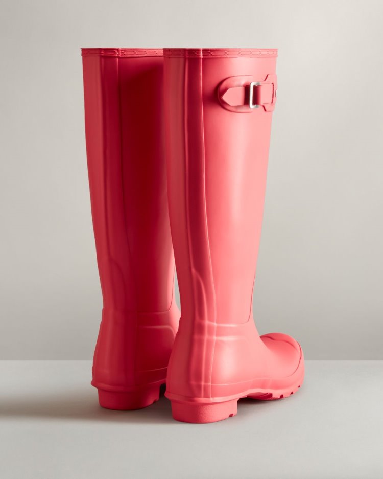 Botas de Agua Altas Hunter Original Tall Rain Mujer Coral Uruguay | N9Z-3873