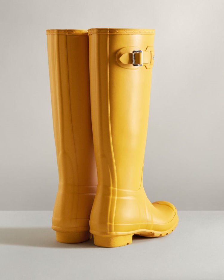 Botas de Agua Altas Hunter Original Tall Rain Mujer Amarillo Uruguay | C0D-2377