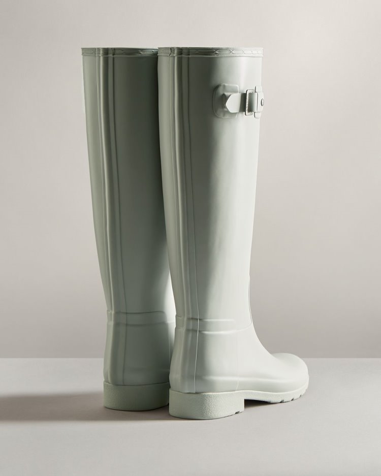 Botas de Agua Altas Hunter Refined Slim Fit Tall Rain Mujer Gris Uruguay | B0E-7880