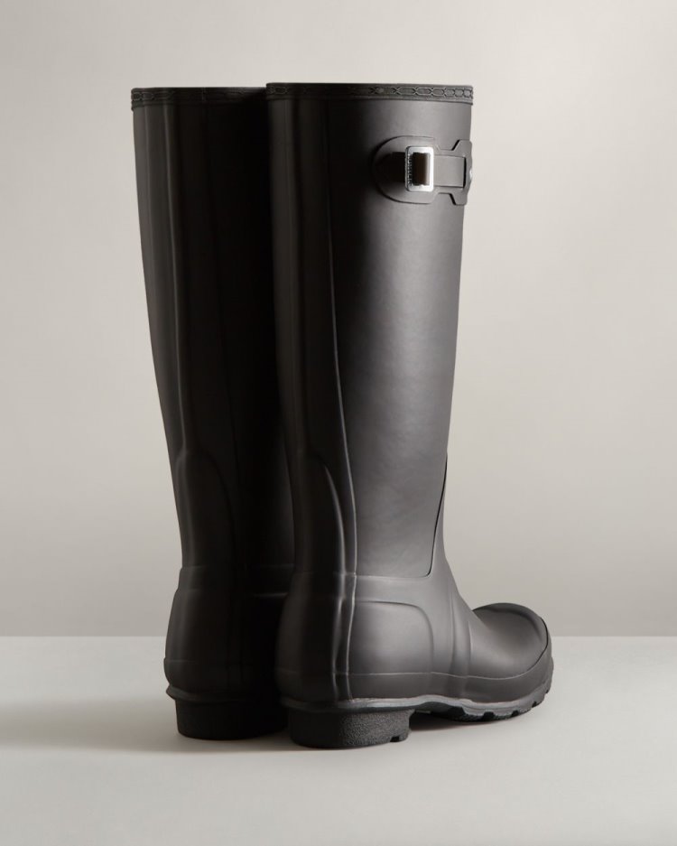 Botas de Agua Altas Hunter Tall Insulated Rain Mujer Negras Uruguay | C5L-9372