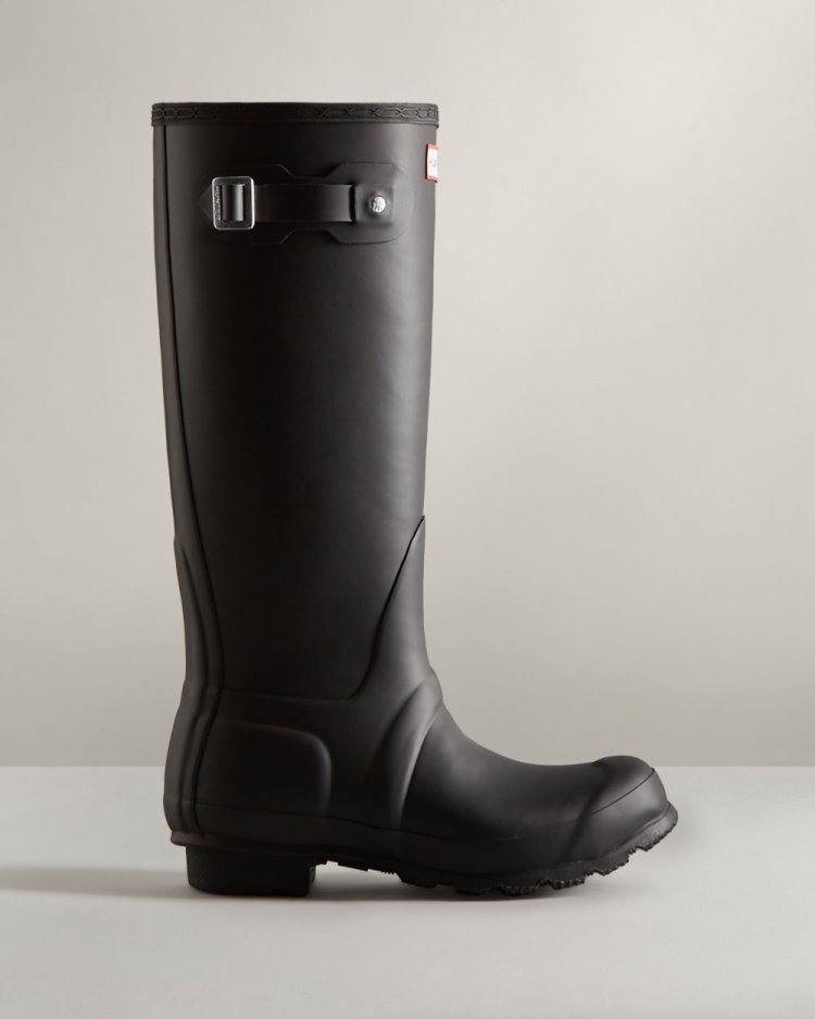 Botas de Agua Altas Hunter Tall Insulated Rain Mujer Negras Uruguay | C5L-9372