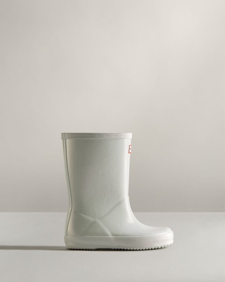 Botas de Agua Bajas Hunter First Classic Nebula Rain Niños Plateadas Uruguay | R5W-5785