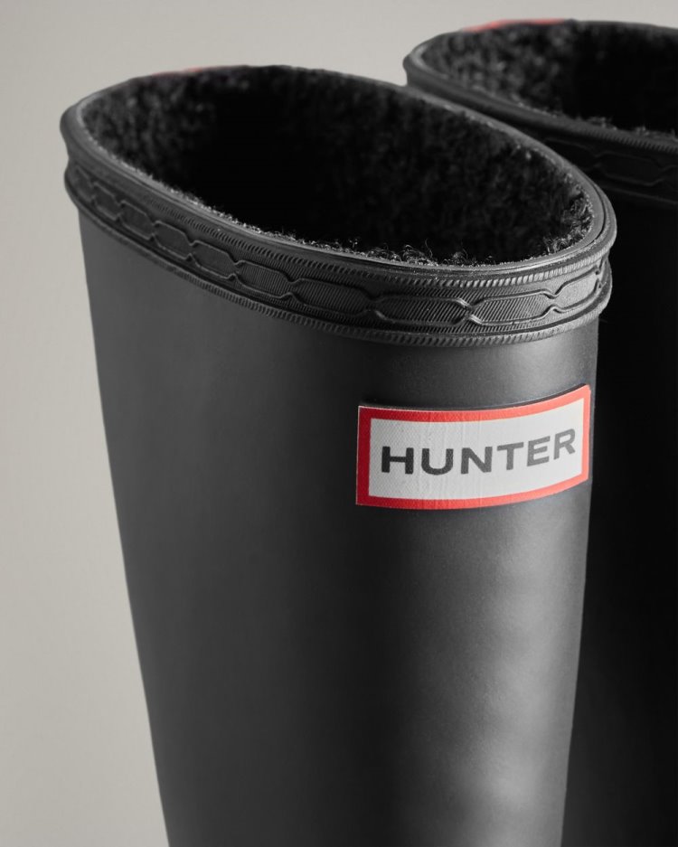 Botas de Agua Bajas Hunter First Classic Insulated Rain Niños Negras Rojas Uruguay | N5T-0164