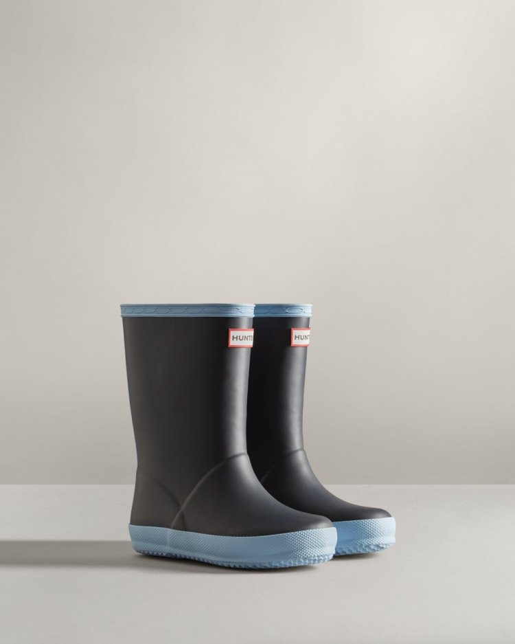 Botas de Agua Bajas Hunter First Classic Insulated Rain Niños Azul Marino Azules Uruguay | G0M-0371