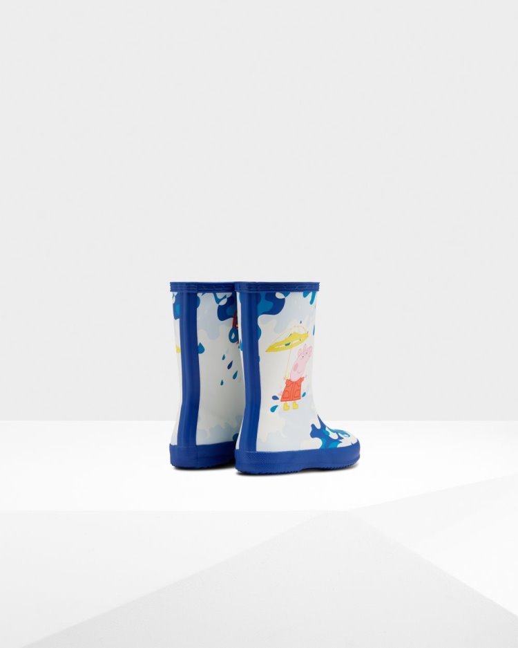 Botas de Agua Bajas Hunter First Peppa Pig Muddy Puddles Rain Niños Azules Uruguay | L0W-0453