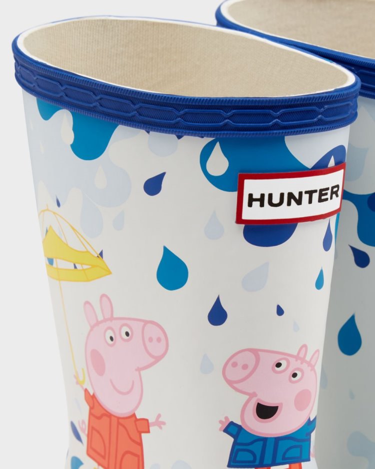 Botas de Agua Bajas Hunter First Peppa Pig Muddy Puddles Rain Niños Azules Uruguay | L0W-0453