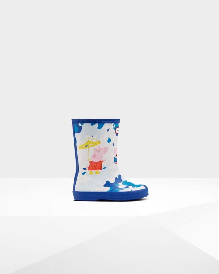 Botas de Agua Bajas Hunter First Peppa Pig Muddy Puddles Rain Niños Azules Uruguay | L0W-0453