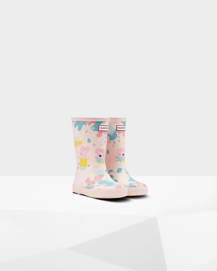 Botas de Agua Bajas Hunter First Peppa Pig Muddy Puddles Rain Niños Rosas Uruguay | Q2D-5793