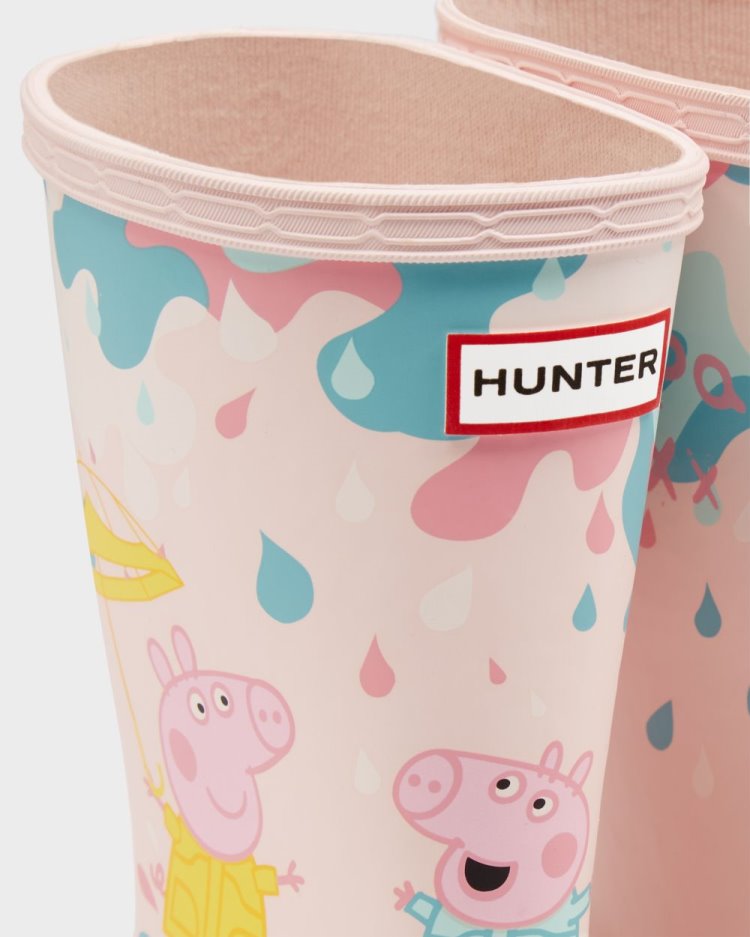 Botas de Agua Bajas Hunter First Peppa Pig Muddy Puddles Rain Niños Rosas Uruguay | Q2D-5793