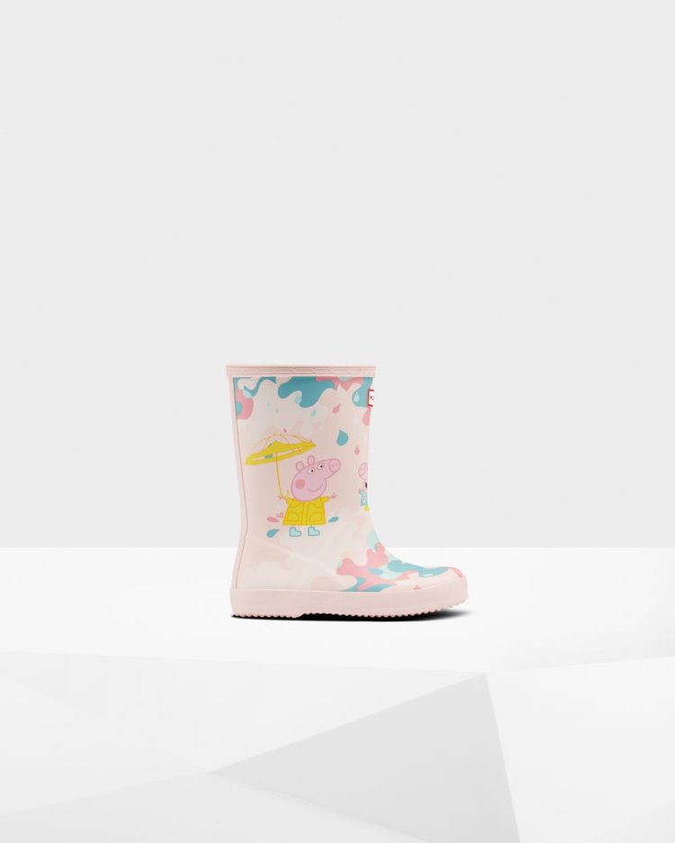 Botas de Agua Bajas Hunter First Peppa Pig Muddy Puddles Rain Niños Rosas Uruguay | Q2D-5793