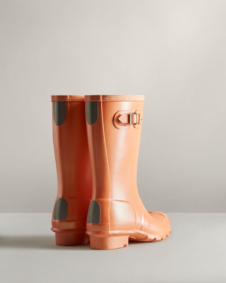 Botas de Agua Bajas Hunter Nebula Rain Niños Coral Uruguay | F3D-8881