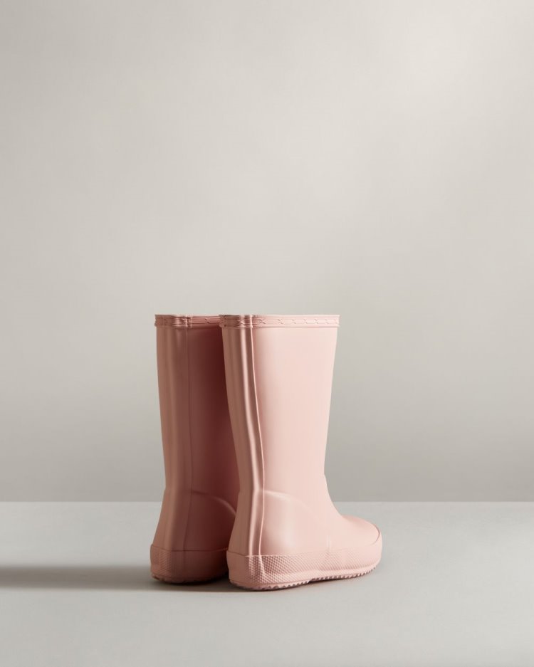 Botas de Agua Bajas Hunter Original First Classic Rain Niños Rosas Uruguay | E1I-1156