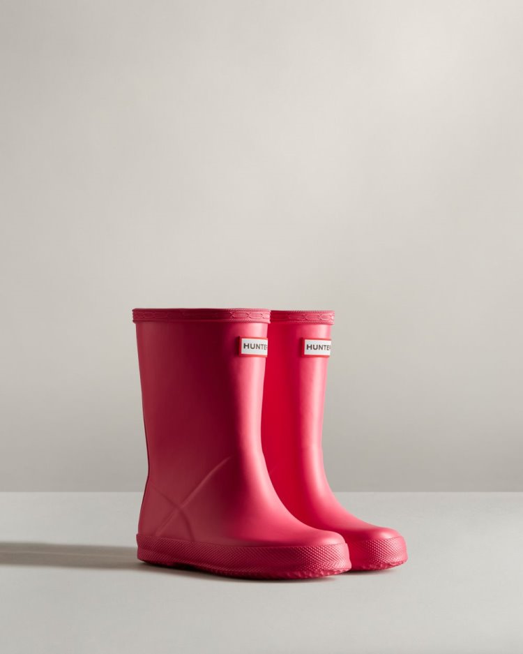 Botas de Agua Bajas Hunter Original First Classic Rain Niños Rosas Uruguay | G2T-1829