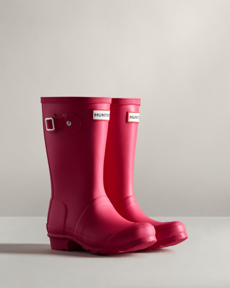 Botas de Agua Bajas Hunter Original Rain Niños Rosas Uruguay | K7I-6155