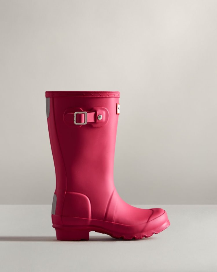 Botas de Agua Bajas Hunter Original Rain Niños Rosas Uruguay | K7I-6155