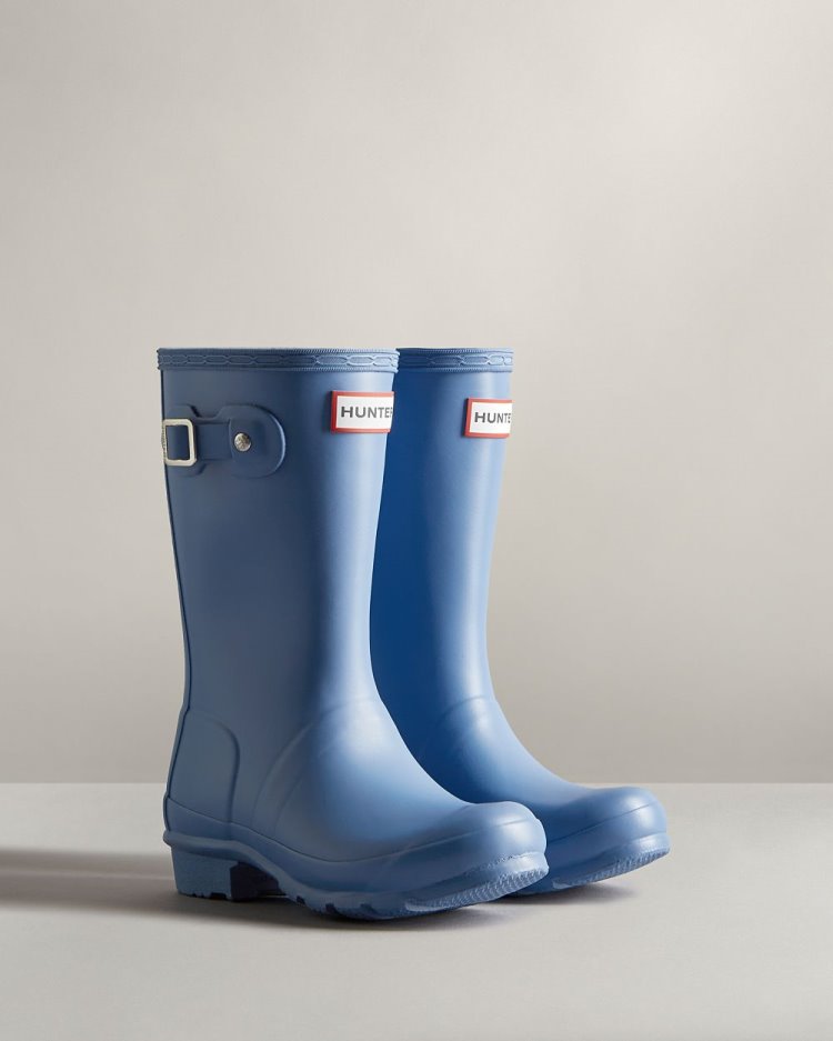 Botas de Agua Bajas Hunter Original Rain Niños Azules Uruguay | M2W-3491